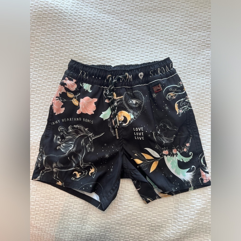 AGUA BENDITA BOYS SWIM SHORTS NICK MARE NWT - Picture 3 of 16